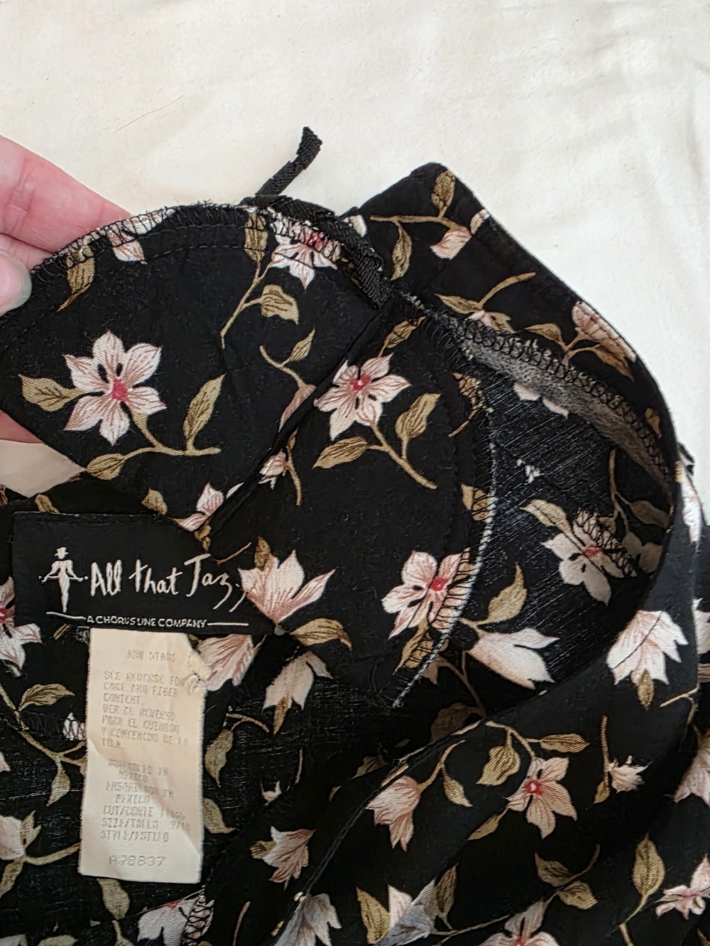 Vintage All That Jazz Floral Dress 9/10 90s Chorus Cottagecore Boho Vacation - Picture 7 of 9